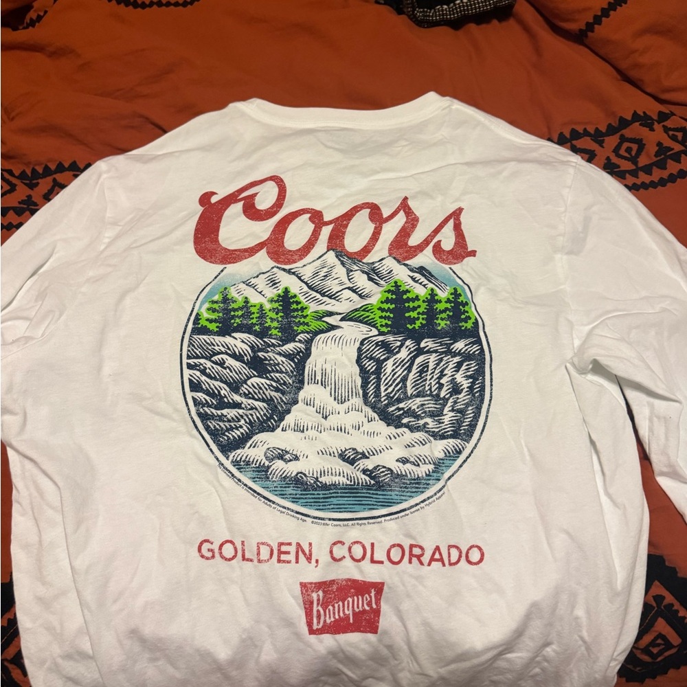 Coors White Graphic T-Shirt